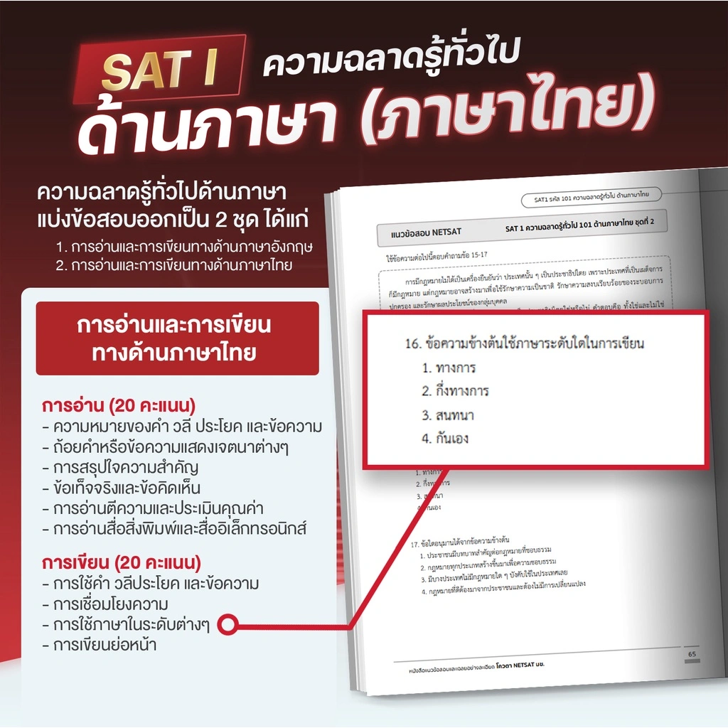 หนังสือสรุปเนื้อหา-netsat-ด้านภาษาไทย